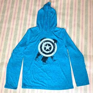 Marvel Hooded Shirt Two Tone